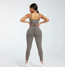 Load image into Gallery viewer, High Waist Yoga Set- Gray hi