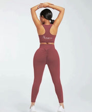 Load image into Gallery viewer, Ankle Length Legging Set- WINE