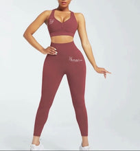 Load image into Gallery viewer, Ankle Length Legging Set- WINE