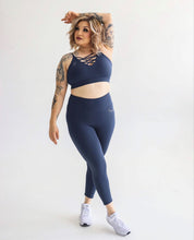 Load image into Gallery viewer, High Waist Yoga Set- Blue