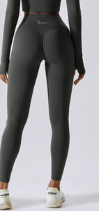 High rise - Booty Lift Leggings- Dark Gray