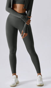 High rise - Booty Lift Leggings- Dark Gray