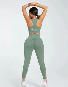 Ankle Length Legging Set- SAGE